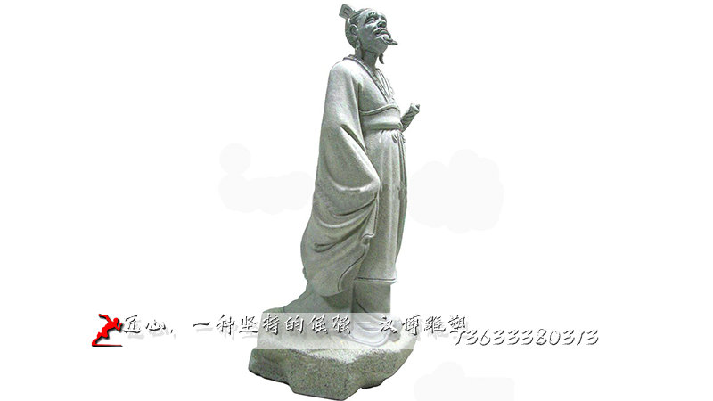 扁鵲人物石雕,歷史名醫(yī)雕塑,傳統(tǒng)人物雕像